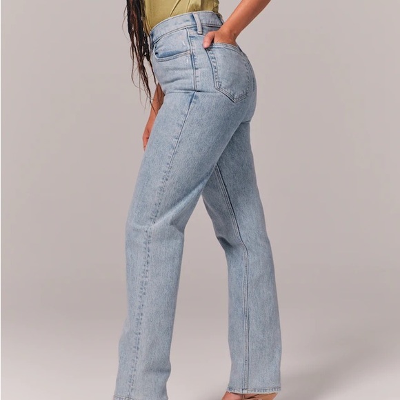 Abercrombie & Fitch curve love 90s straight jeans - Picture 2 of 11